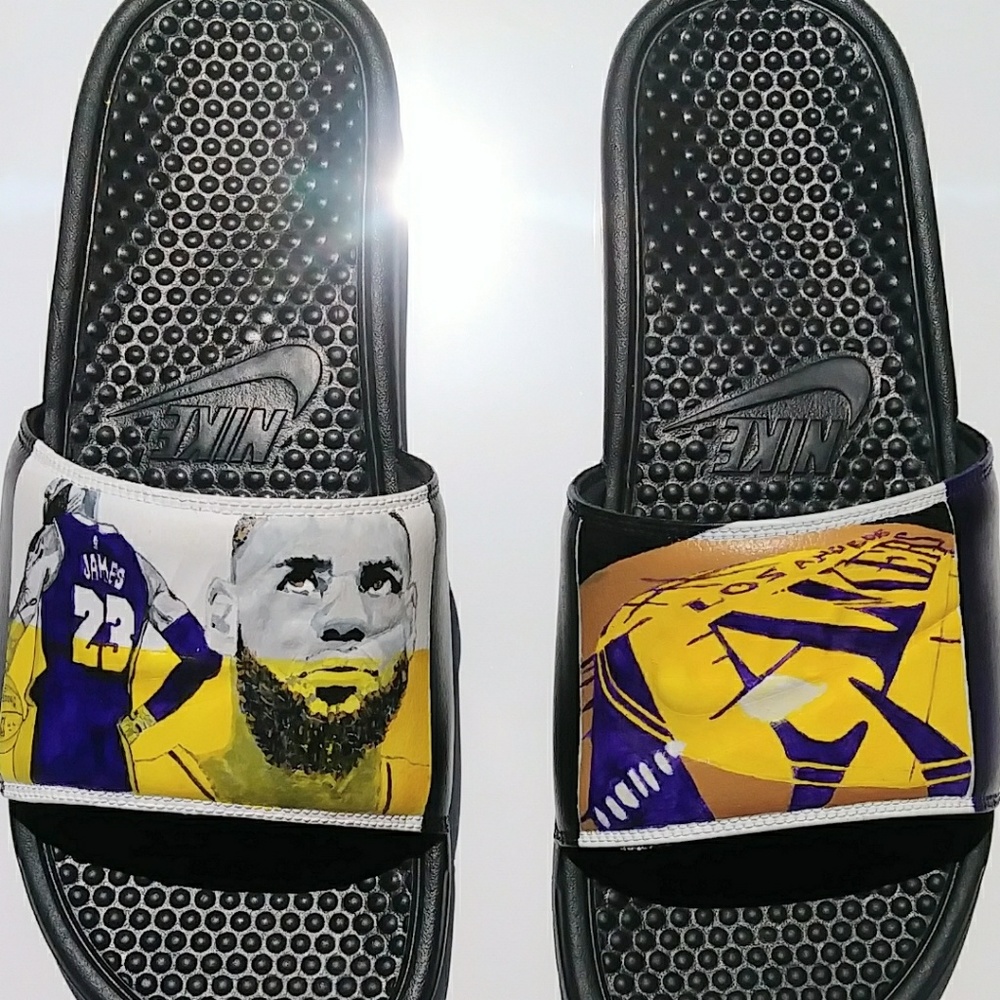 Nike shoes slides customs sandals flip flop sneak